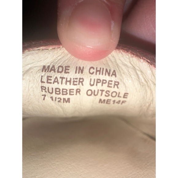 Michael Kors Fulton Moc Burgundy Red Leather Ballet Flats Shoes Women's 7.5M - Picture 4 of 8